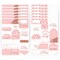 Big Dot of Happiness Pink Rose Gold Birthday - Assorted Happy Birthday Party Gift Tag Labels - To and From Stickers - 12 Sheets - 120 Stickers